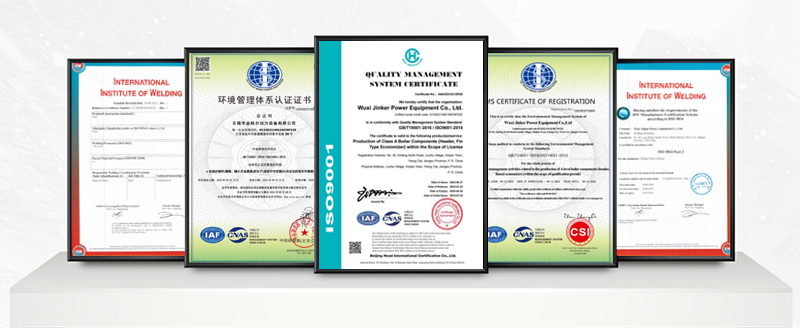 Wuxi Jinker Power Equipment Co. , Ltd. Certifications